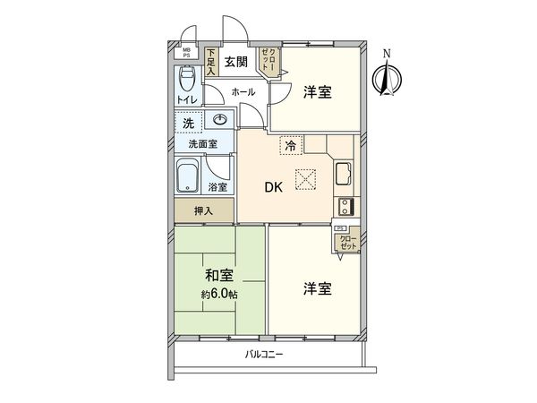 ダイアパレス杉田 間取図(平面図)