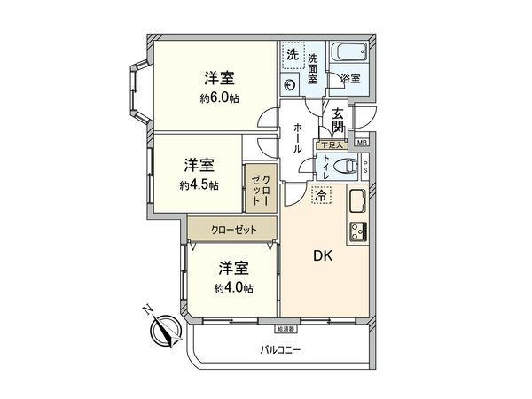 ボーノヴィラ磯子 間取図(平面図) ボーノヴィラ磯子 間取図(平面図)