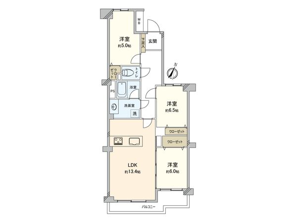 コスモ上大岡アークタワーズ 伍番館 間取図(平面図) コスモ上大岡アークタワーズ 伍番館 間取図(平面図)