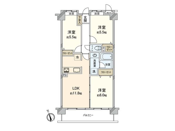 ライオンズガーデンヒルズ上大岡 間取図(平面図)