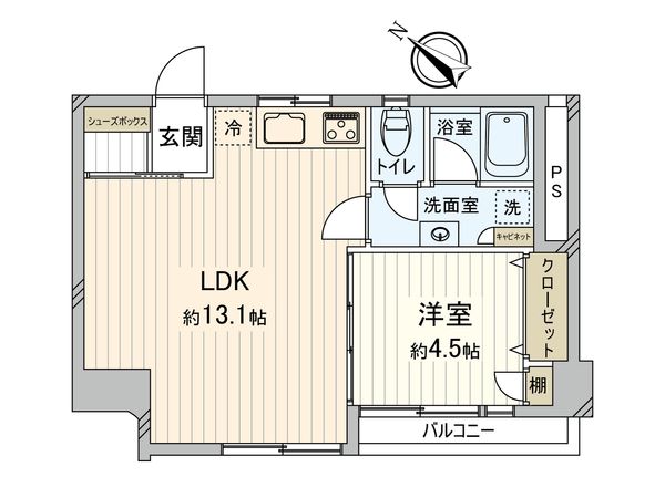 コンバイン新杉田 間取図(平面図)