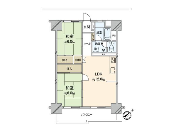 磯子駅前ビル住宅 間取図(平面図)
