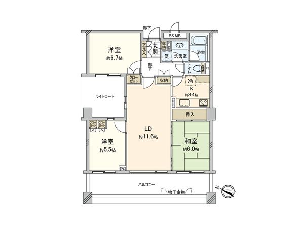 グランドメゾン上永谷 間取図(平面図)