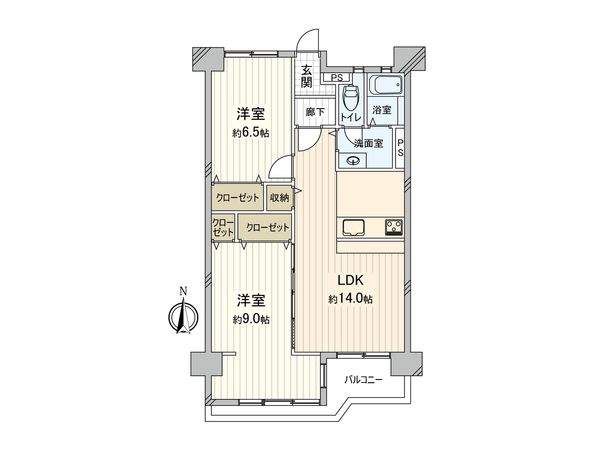 野庭団地 621-1号棟 間取図(平面図)