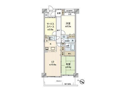 ナイスエスアリーナ弘明寺 間取図(平面図)