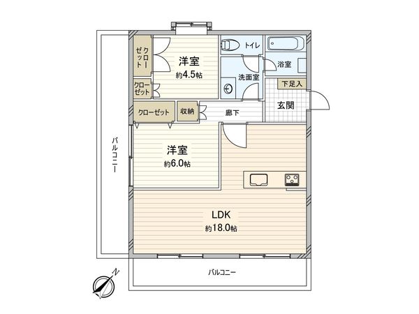 日榮ハイム上永谷 間取図(平面図) 間取図(平面図)