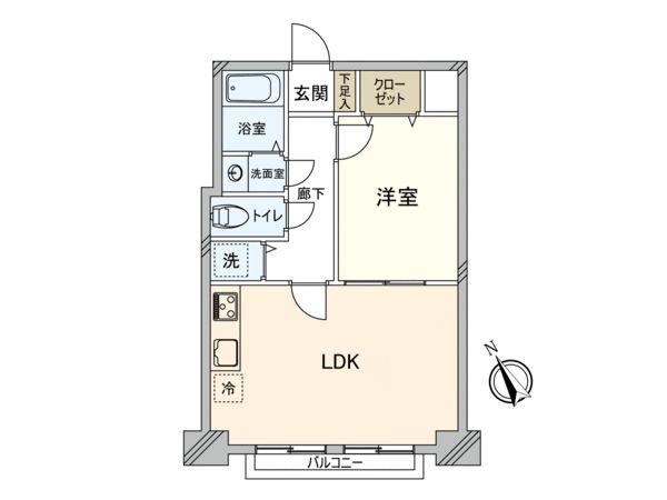 第1スカイハイム 間取図(平面図)