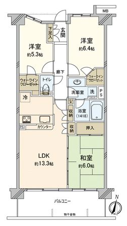 グランスイート横浜ウィルステージ 間取図(平面図) グランスイート横浜ウィルステージ 間取図(平面図)