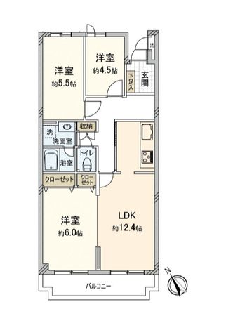 ファミリィハウス上大岡 間取図(平面図) ファミリィハウス上大岡 間取図(平面図)
