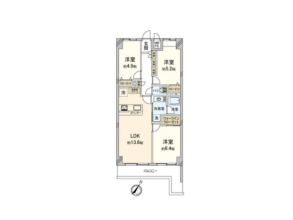 ネオマイム磯子 間取図(平面図) ネオマイム磯子 間取図(平面図)