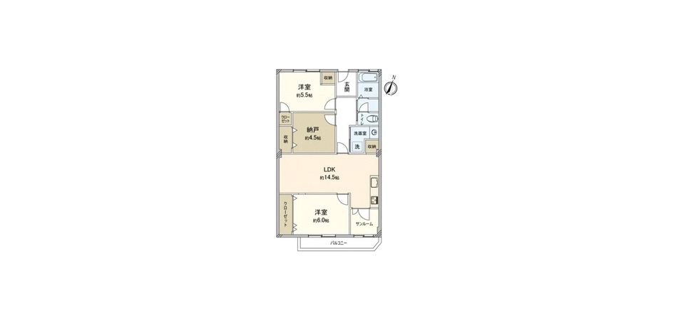 笹下ハイツ C棟 間取図(平面図) 笹下ハイツ C棟 間取図(平面図)