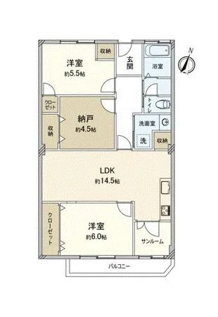 笹下ハイツ C棟 間取図(平面図) 笹下ハイツ C棟 間取図(平面図)
