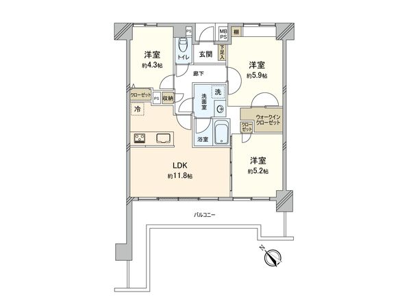 藤和シティコープ上大岡 間取図(平面図) 藤和シティコープ上大岡 間取図(平面図)