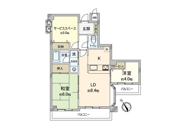 ナイスアーバン上大岡 間取図(平面図) ナイスアーバン上大岡 間取図(平面図)