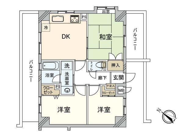 グランヴィル上大岡 間取図(平面図) グランヴィル上大岡 間取図(平面図)