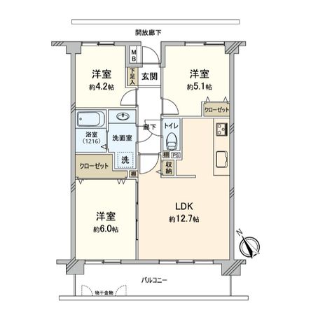 上大岡北パークホームズ 壱番館 間取図(平面図) 上大岡北パークホームズ 壱番館 間取図(平面図)