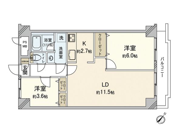 日神パレス上大岡第2 間取図(平面図) 日神パレス上大岡第2 間取図(平面図)