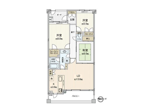 ジェイパークヴィラ横濱 間取図(平面図) ジェイパークヴィラ横濱 間取図(平面図)