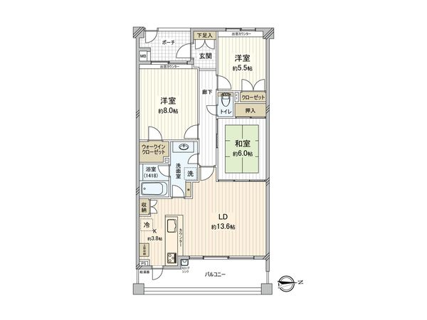 ジェイパークヴィラ横濱 間取図(平面図)