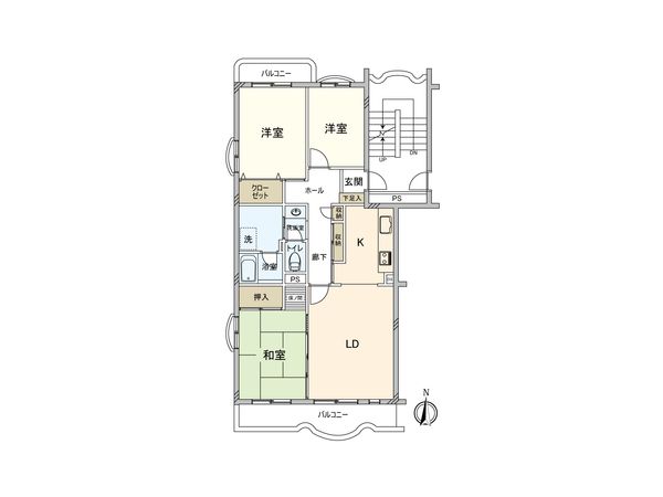 磯子レインボーハイツ 10-1号棟 間取図(平面図) 磯子レインボーハイツ 10-1号棟 間取図(平面図)