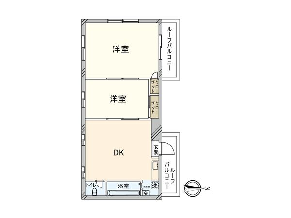 磯子クリスコーポ 間取図(平面図) 磯子クリスコーポ 間取図(平面図)