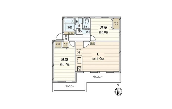 笹下台団地 9-1号棟 間取図(平面図) 笹下台団地 9-1号棟 間取図(平面図)