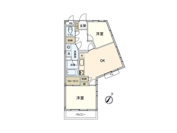 クリオ上大岡Ⅱ弐番館 間取図(平面図) クリオ上大岡Ⅱ弐番館 間取図(平面図)