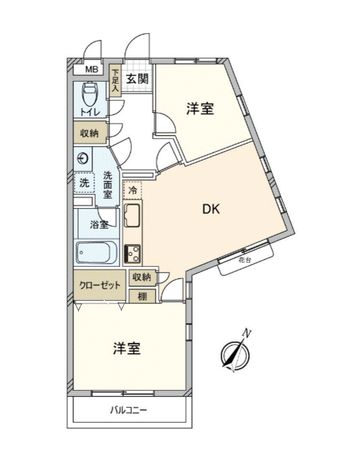 クリオ上大岡Ⅱ弐番館 間取図(平面図) クリオ上大岡Ⅱ弐番館 間取図(平面図)