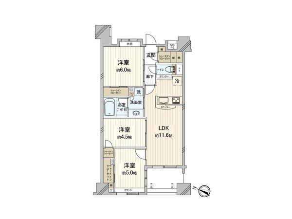 グローベル ザ・セレナ グランレジデンス 間取図(平面図) グローベル ザ・セレナ グランレジデンス 間取図(平面図)