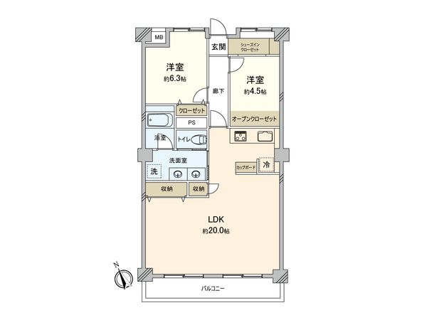 ファミール屏風ヶ浦 間取図(平面図) ファミール屏風ヶ浦 間取図(平面図)