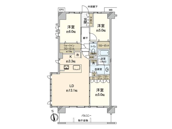 ヴェレーナグラン横濱上大岡 間取図(平面図)