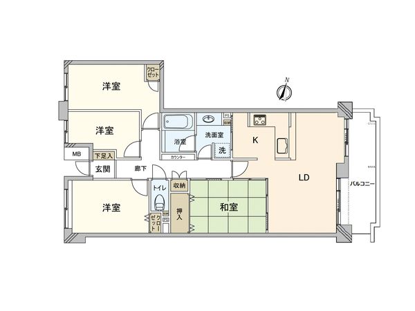 シティクレスト横浜上永谷 弐番街 間取図(平面図) シティクレスト横浜上永谷 弐番街 間取図(平面図)