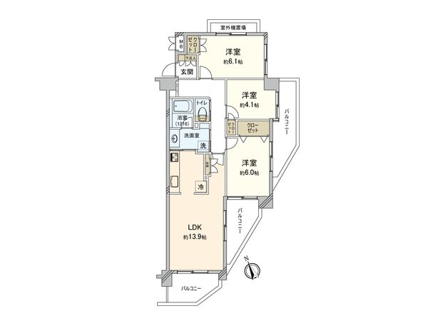 上大岡パークホームズ 間取図(平面図) 上大岡パークホームズ 間取図(平面図)