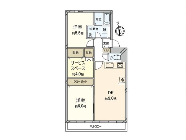 ライオンズマンション上大岡第5 間取図(平面図) ライオンズマンション上大岡第5 間取図(平面図)