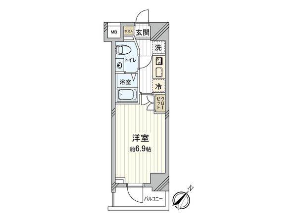 フェルクルールプレスト横浜弘明寺 間取図(平面図) フェルクルールプレスト横浜弘明寺 間取図(平面図)
