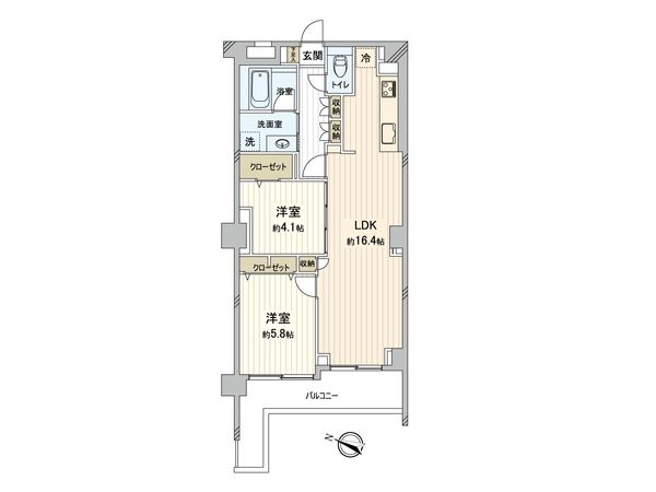 エクレール弘明寺 1号棟 間取図(平面図) エクレール弘明寺 1号棟 間取図(平面図)
