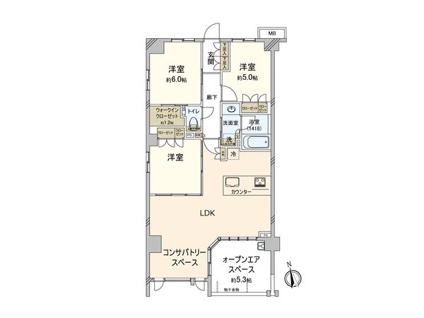 ヴェレーナシティパレ・ド・マジェステ 間取図(平面図)