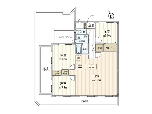 磯子パインプロムナード 間取図(平面図) 間取図(平面図)