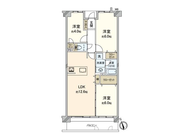 上大岡パークホームズ 間取図(平面図) 上大岡パークホームズ 間取図(平面図)