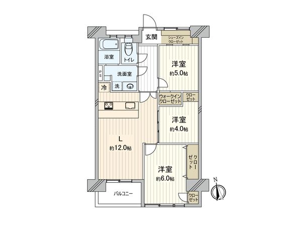 野庭団地 614-3号棟 間取図(平面図) 間取図(平面図)