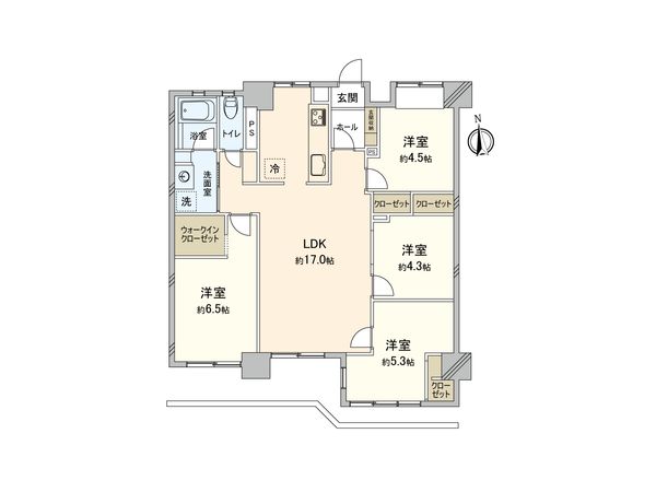 野庭団地 604-3号棟 間取図(平面図) 間取図(平面図)