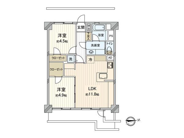森町ビル 間取図(平面図) 間取図(平面図)
