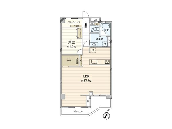 野庭団地 627-2号棟 間取図(平面図) 間取図(平面図)