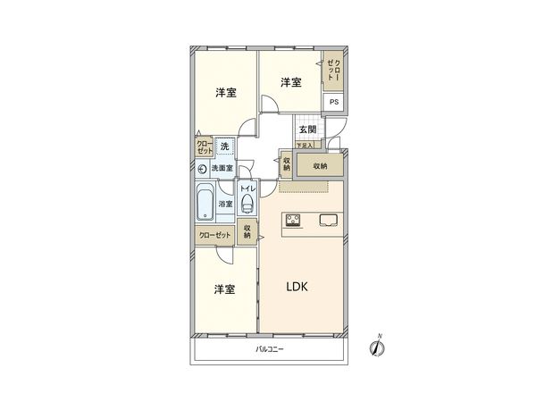 ロイヤルヒルズ上大岡 1号棟 間取図(平面図) 間取図(平面図)