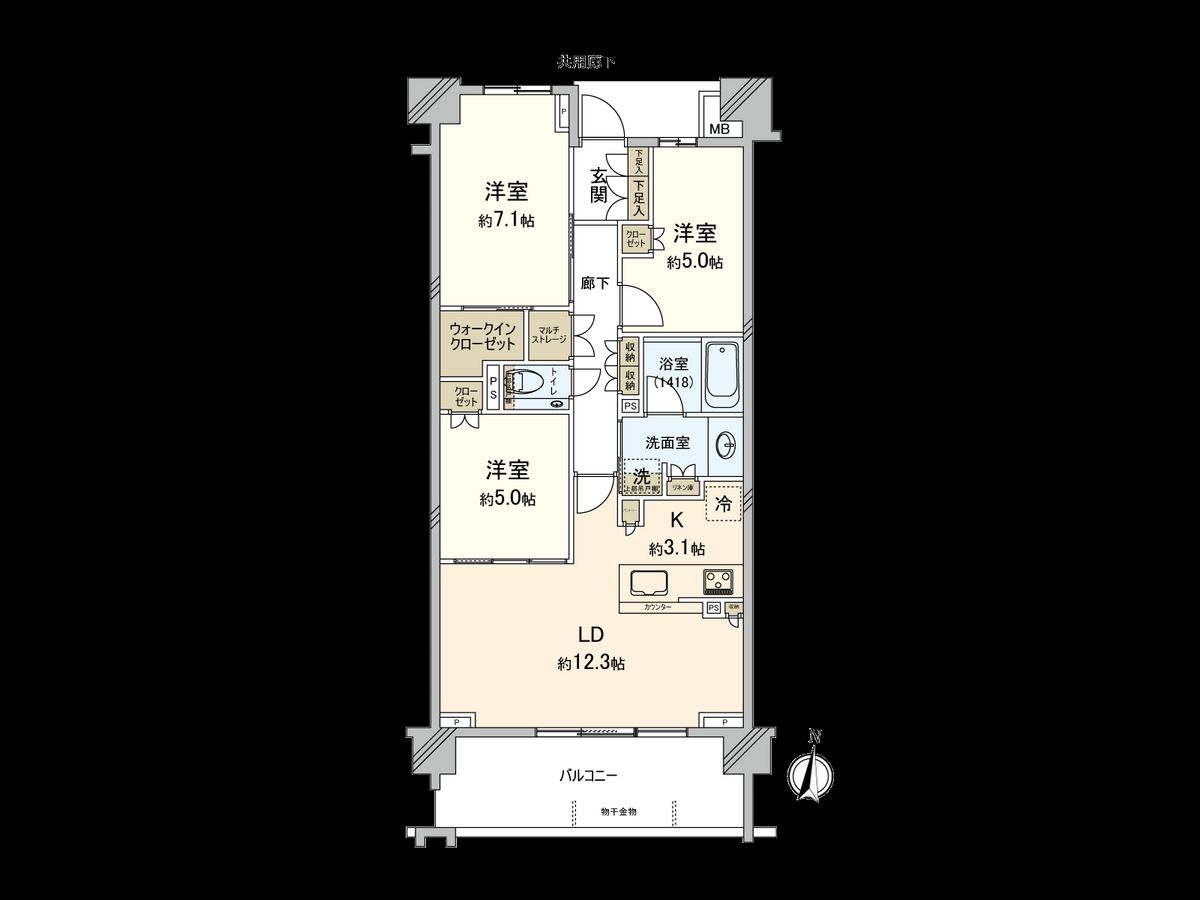 ブランズシティ横濱上大岡 間取図(平面図) 間取図(平面図)