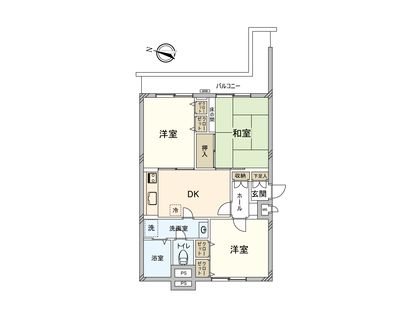 ライオンズマンション上大岡第8 間取図(平面図)