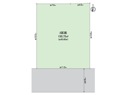 金沢区高舟台2丁目 土地 2区画 区画図