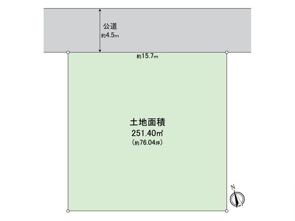 釜利谷西6丁目 土地 区画図
