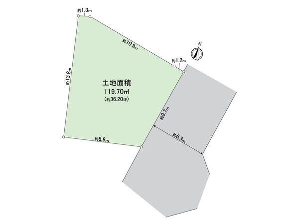 金沢区富岡西3丁目(土地) 区画図 金沢区富岡西3丁目(土地) 区画図