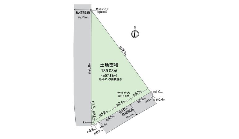 横須賀市鷹取2丁目 土地 区画図